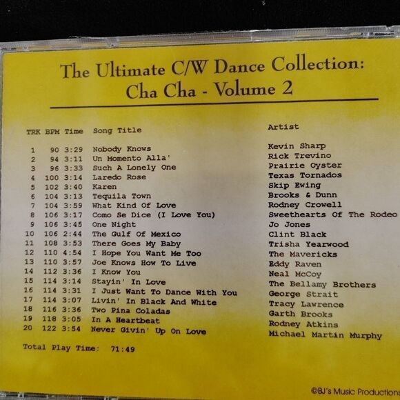 THE ULTIMATE COUNTRY WESTERN DANCE COLLECTION-CHA CHA VOLUME 2 BY VARIOUS ARTIST - Picture 4 of 4